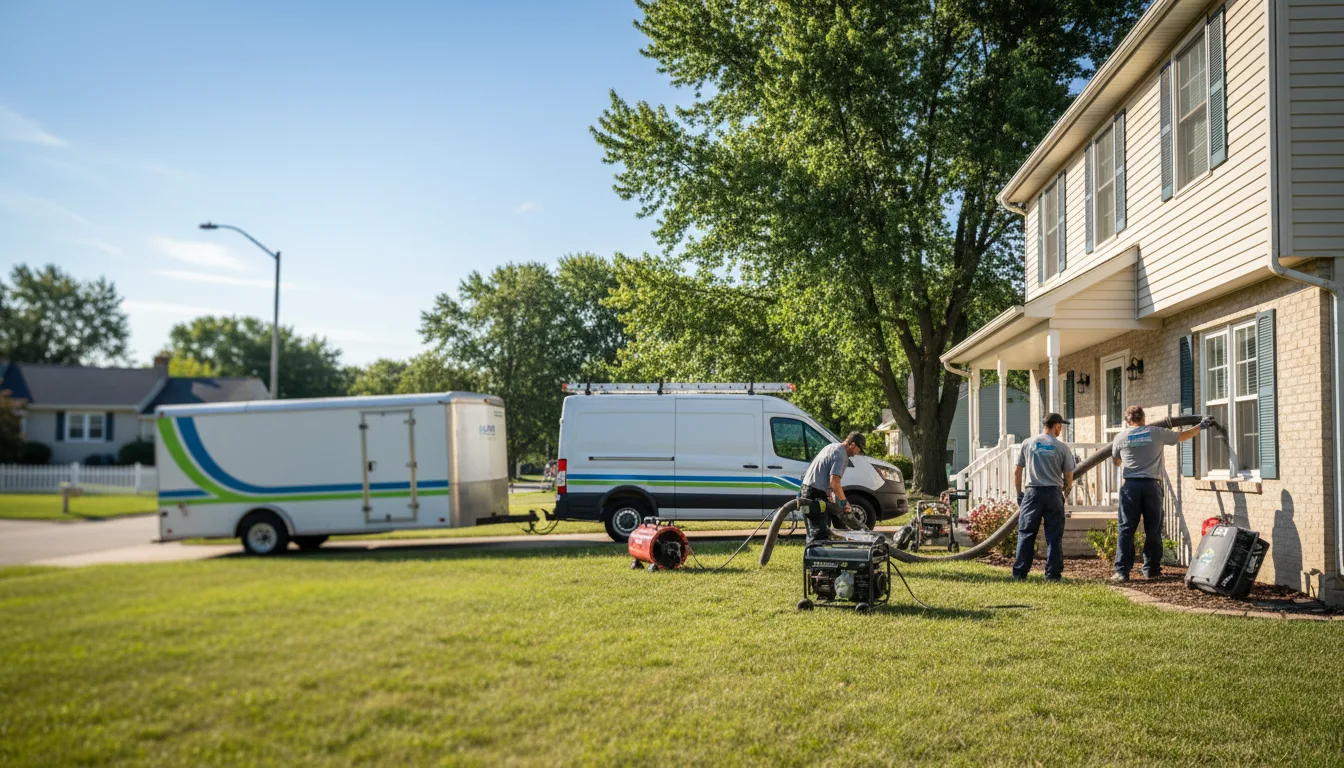 Flooded Basement Restoration And Cleanup With Repair in Forrest, IL near me